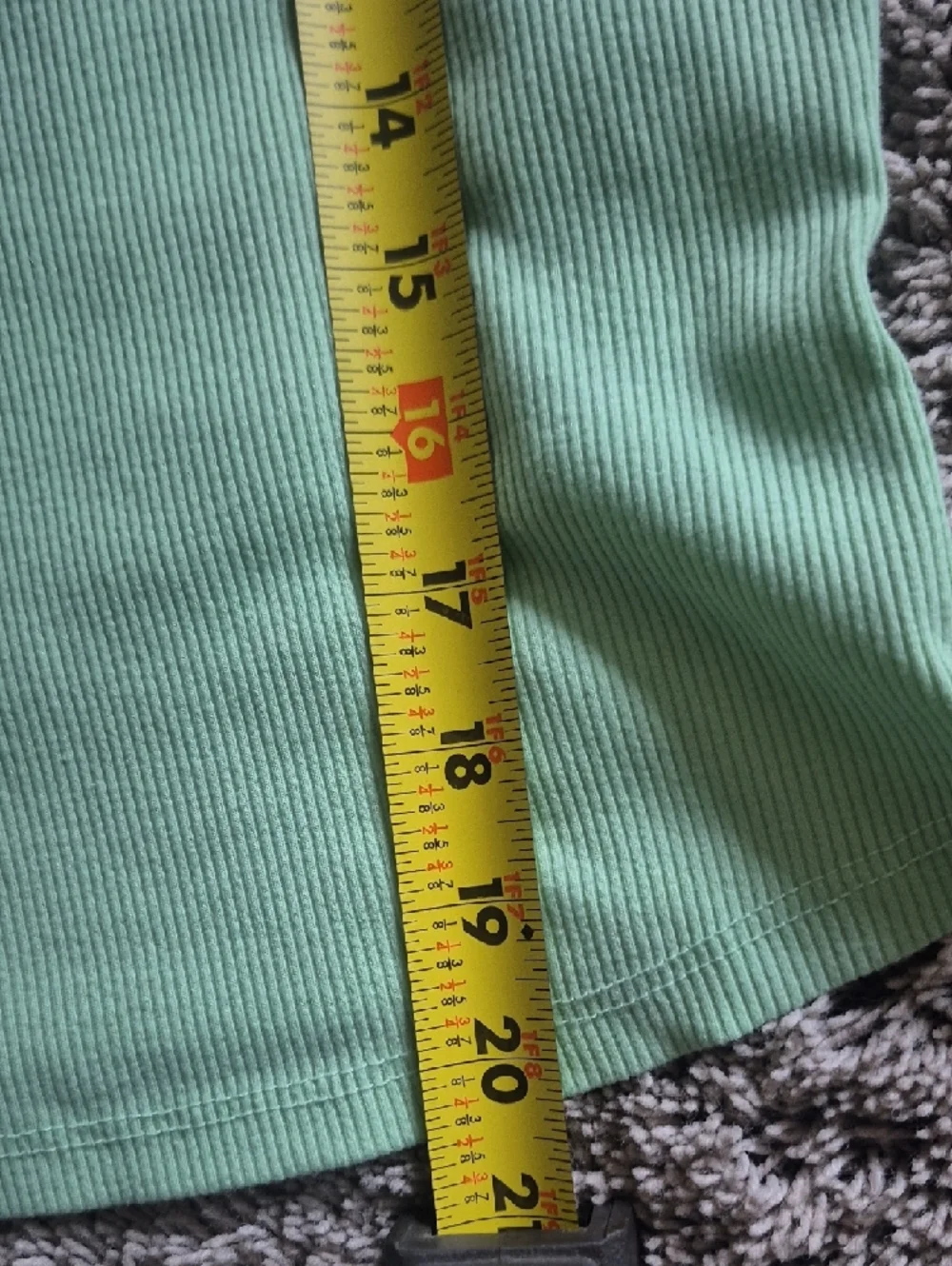 wild fable Light Green Ribbed Scoop Tank Top - Picture 2 of 7